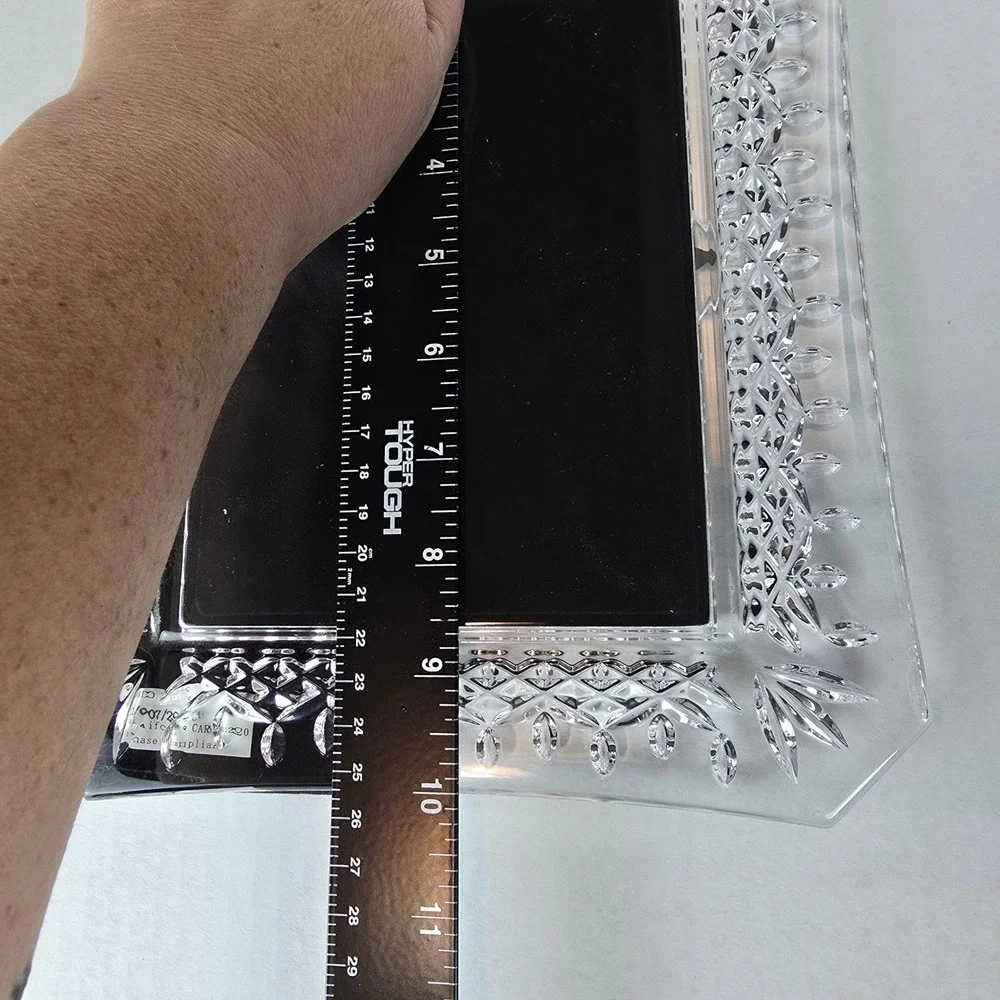 Waterford Lismore Diamond Crystal Photo Frame 5x7 Clear Freestanding Portrait